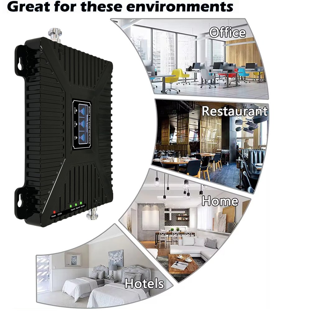 mobile signal booster Tri Band 900/1800/2100mhz Mobile Network Booster Signal Amplifier /Repeater